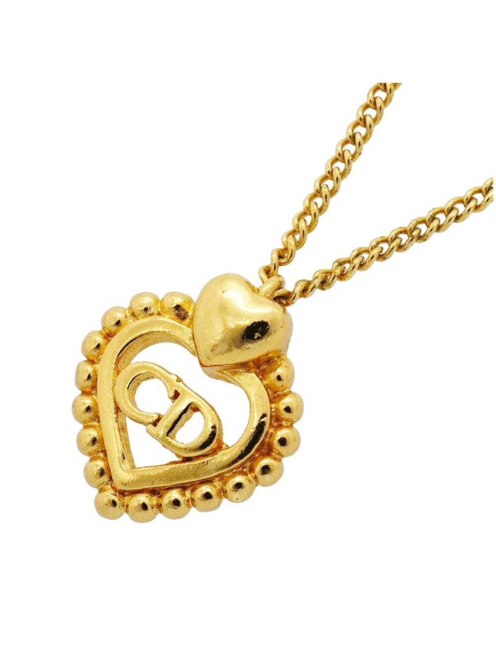 Dior Necklace CD Logo Gold Plated